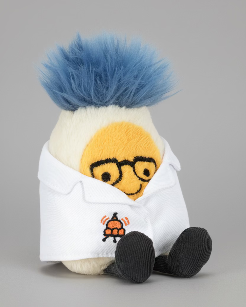 Amuseables Boiled Egg Scientist Outfit
