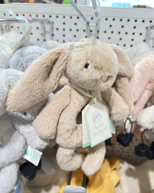 Bashful Bunny Beige Ring Rattle