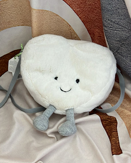 Amuseables Cream Heart Bag
