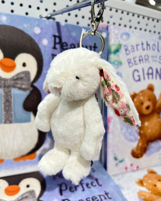 Blossom Cream Bunny 'Berry' Bag Charm