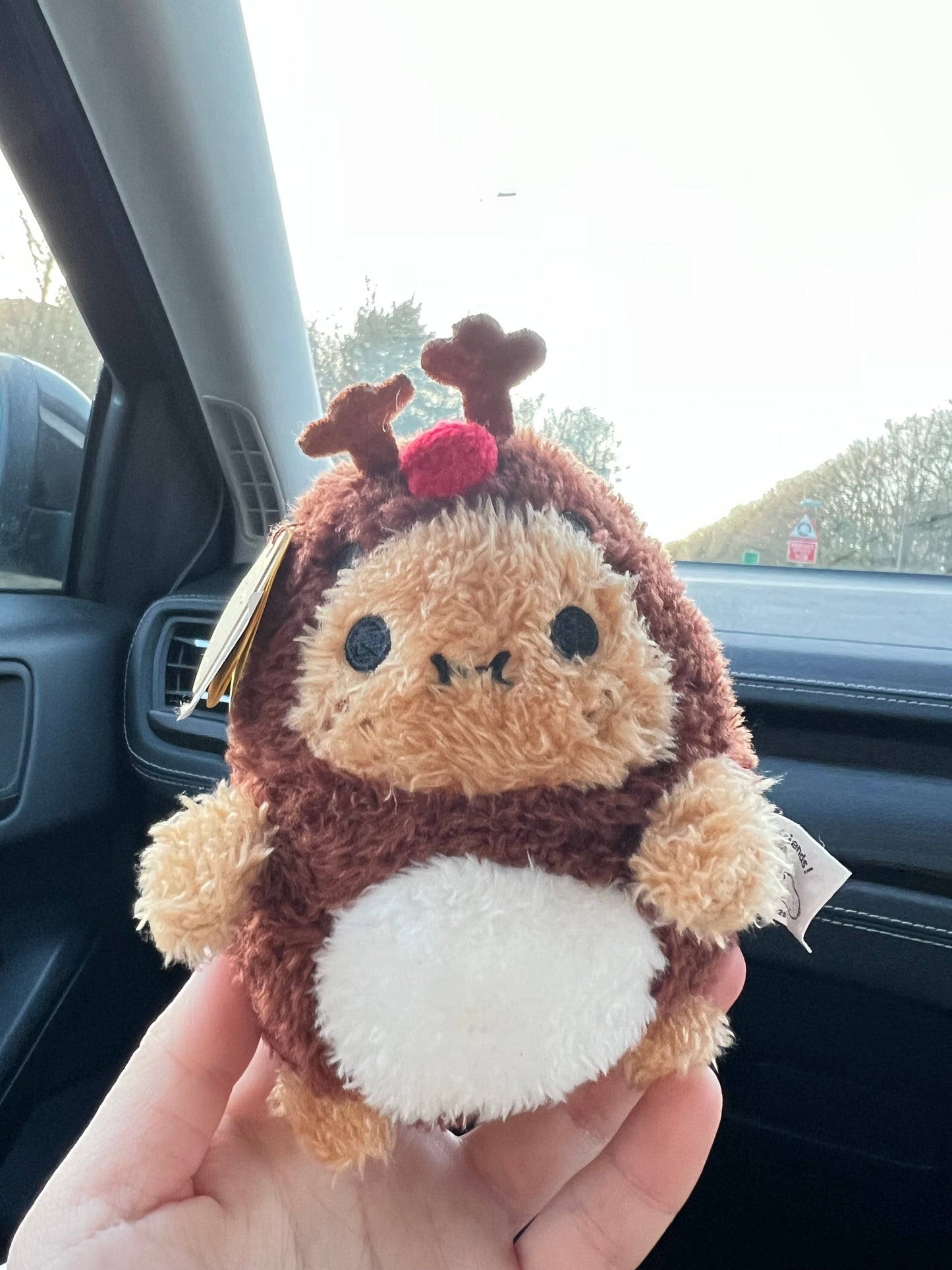 Reindeer Ricespud Mini Sitting Plush Toy