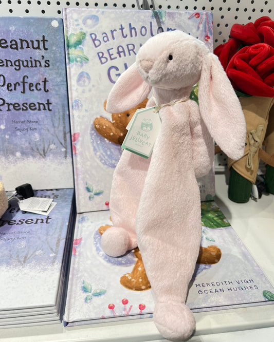 Bashful Baby Pink Bunny Comforter