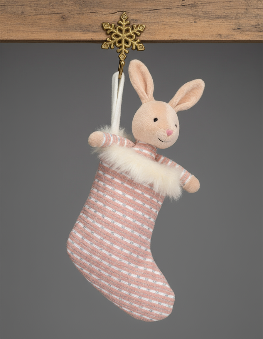 Shimmer Stocking Bunny